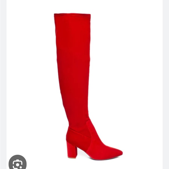 SMASH OVER THE KNEE MALIA RED SIZE 12W - Picture 2 of 4